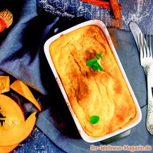 Low-Carb-Kürbis-Quarkauflauf