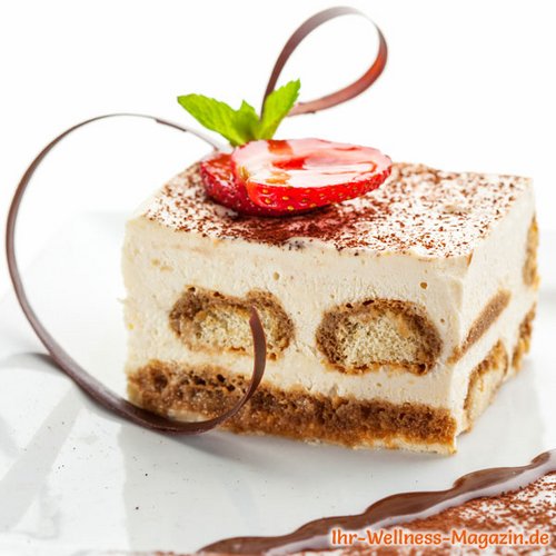 Leichte Low Carb Tiramisu-Schnitten ohne Alkohol