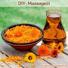 Rezept für hautfreundliches Calendula-Massageöl