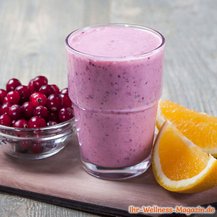 Cremiger Cranberry-Eiweißshake