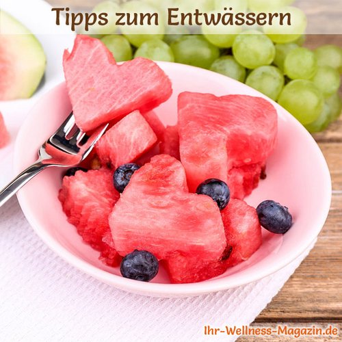 Entwässern mit Melone