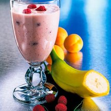 Bananaen-Himbeer-Aprikosen-Smoothie