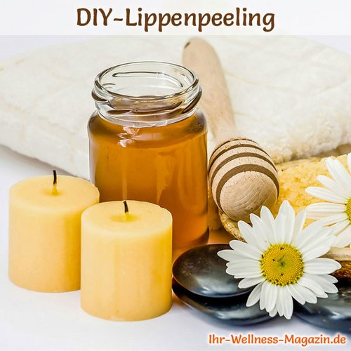 Lip Scrub selber machen - Rezept für Lippenpeeling mit Honig