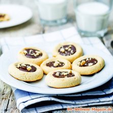 Low Carb Cashewnuss-Plätzchen mit Schoko-Füllung