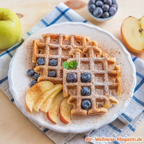 Protein-Waffeln mit Skyr und Apfel