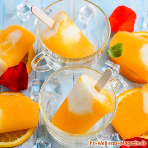 Low Carb Orangen-Joghurt-Eis am Stiel