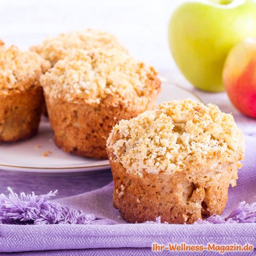 Saftige Low Carb Apfel-Streusel-Muffins