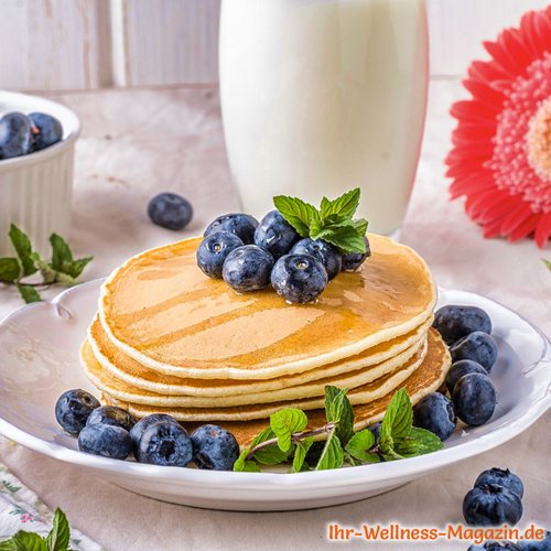 Protein-Skyr-Pancakes mit Blaubeeren