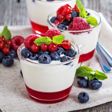 Fruchtiges Low Carb Quark-Dessert