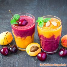 Cremiger Kirsch-Aprikosen-Smoothie