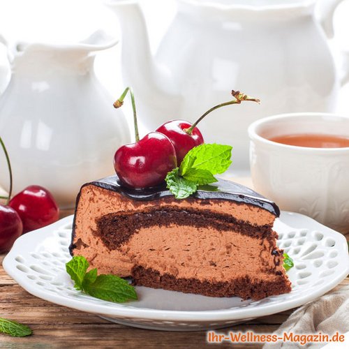 Cremige Low Carb Schoko-Sahnetorte