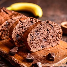 Saftiger Low Carb Schoko-Bananen-Kuchen