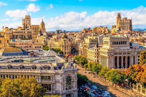Sehenswürdigkeiten in Madrid: Einkaufsstraße Gran Via