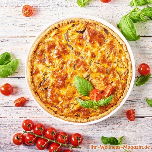 Quiche mit Pilzen und Käse