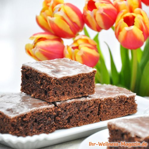 Einfache Erdnussbutter-Brownies - Low-Carb-Rezept ohne Zucker