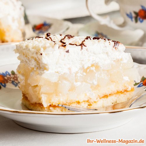 Saftiger Low Carb Apfelkuchen mit Sahne-Topping