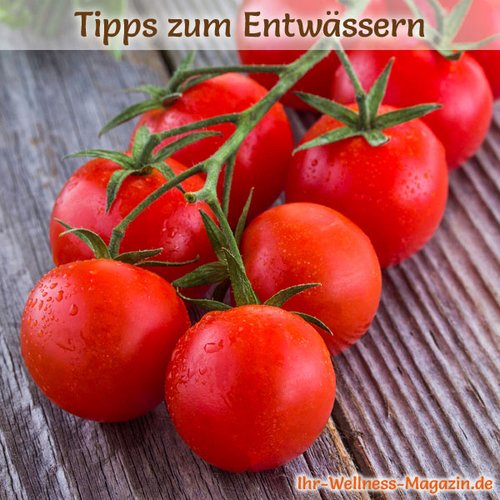 Entwässern mit Tomaten