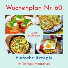 Wochenplan Nr. 60: Rezepte für Avocadocremesuppe, Gemüse-Frittata, Waffeln mit Spiegelei ...