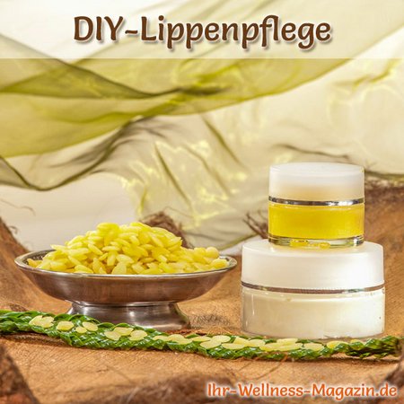 Lippenpflege selber machen - Lippenpflege mit Bienenwachs