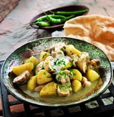 Rezepte vegetarisch: Pilzcurry mit Koriander