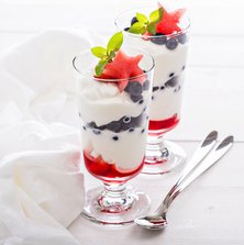 Leichtes Low Carb Joghurt-Parfait