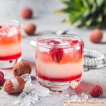 Lychee-Himbeer-Cocktail