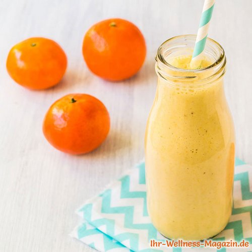 Cremiger Eiweißshake mit Mandarinen