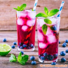 Blaubeer-Limetten Limonade