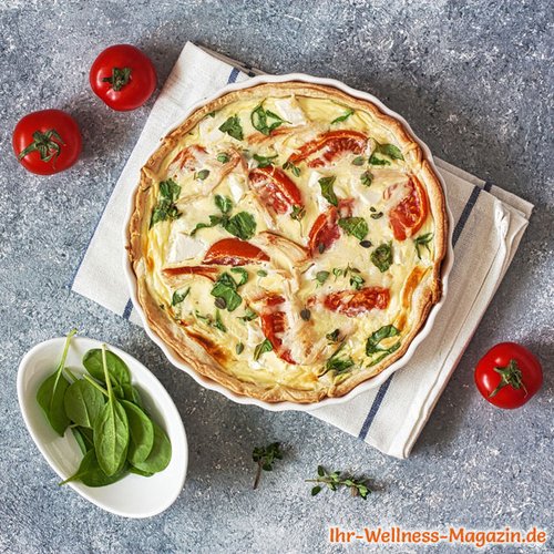 Tomaten-Mozzarella-Quiche