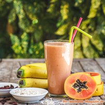 Cremiger Papaya-Eiweißshake