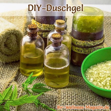 Duschgel selber machen - Duschgel Rezept für ein Kräuter Duschgel