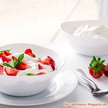 Schneller Low Carb Frühstücksquark mit Früchten