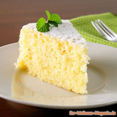 Einfacher Low Carb Zitronen-Vanille-Kuchen
