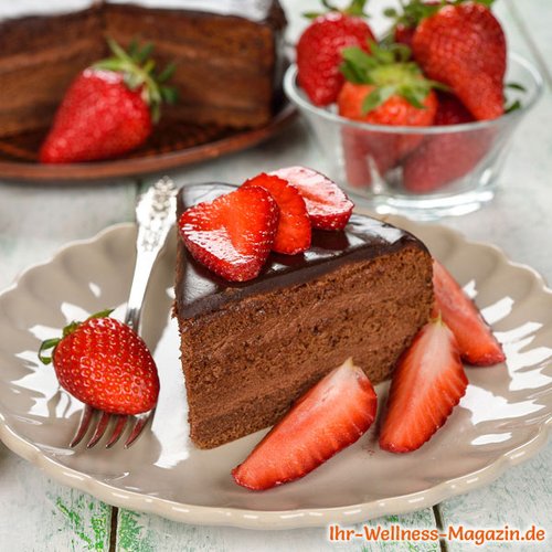 Cremige Low Carb Schokotorte