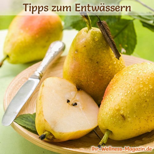 Entwässern mit Birnen