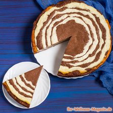 Low Carb Zebra-Schoko-Käsekuchen