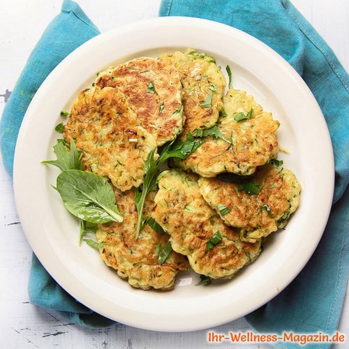 Protein-Zucchini-Pancakes mit Quark