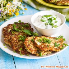 Protein-Pancakes mit Joghurt und Kräuter