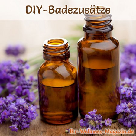 Badezusätze - Rezept zum selber machen für Lavendel Badeöl