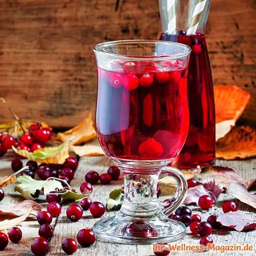 Alkoholfreien Cranberry-Glühwein selber machen - Rezept für ein heißes ...