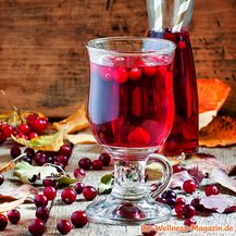 Alkoholfreier Cranberry-Glühwein