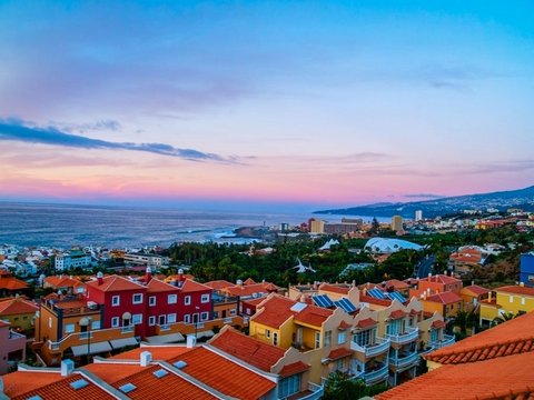 Puerto de la Cruz auf Teneriffa: Blick von Westen über Puerto de la Cruz