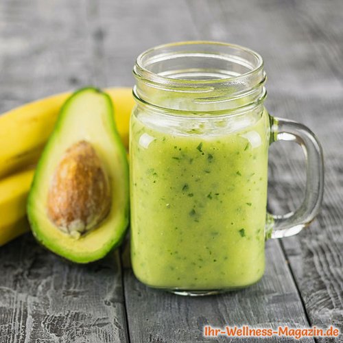 Proteinshake mit Banane und Avocado