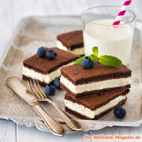 Low-Carb-Milchschnittenkuchen