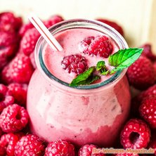 Cremiger Himbeer-Smoothie