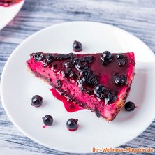 Cremiger Low Carb Blaubeer-Cheesecake