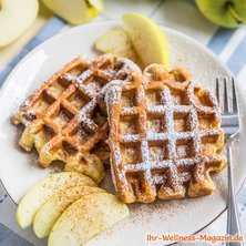 Low Carb Apfel-Waffeln mit Zimt