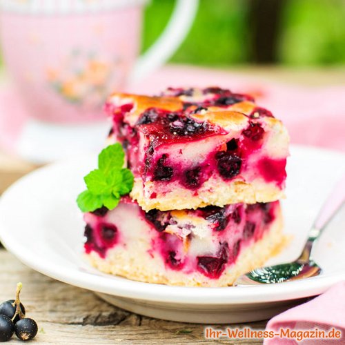 Saftiger Low Carb Beeren-Kuchen