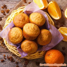 Saftige Low Carb Orangen-Quark-Muffins