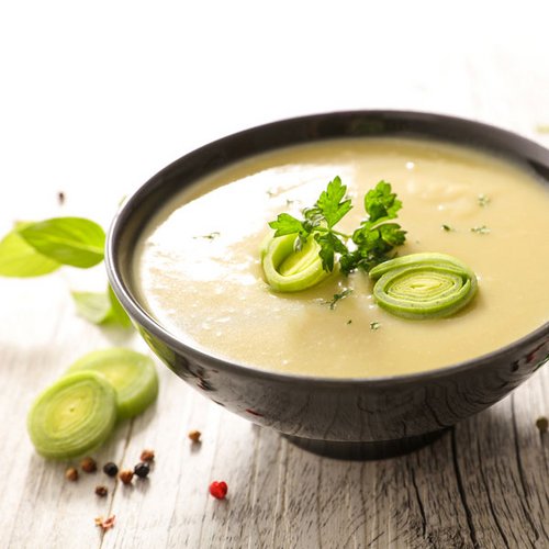 Schnelle Low Carb Lauchcremesuppe